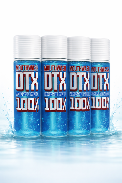 DTX Mondwater 100% 4-pack – Beste Prijs Alcoholvrij Mondwater