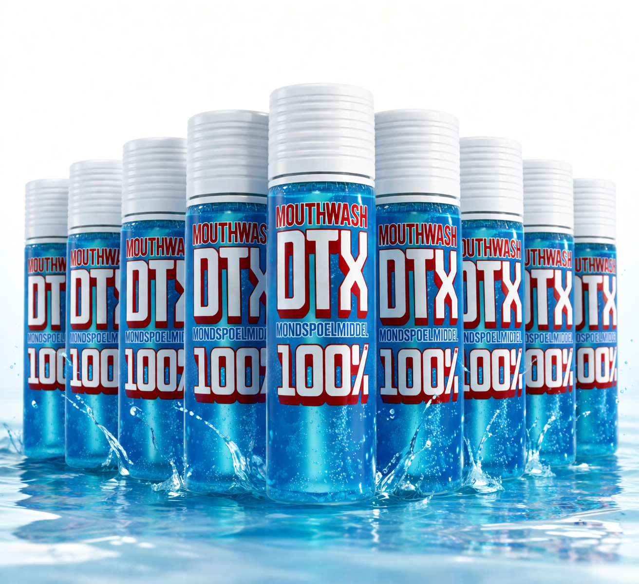DTX Mondwater 100% 10-pak – Grootste Bundeldeals Mondspoeling